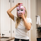 Model Brey Noelle Adjusting HyperGlo For Maximum Comfortability